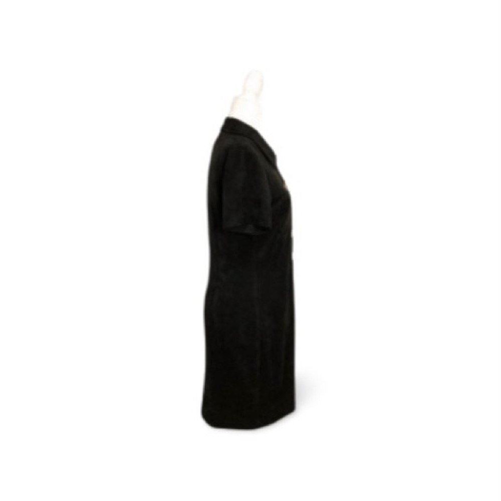 Tommy Hilfiger Black Faux Suede Short Sleeve Dress - Size 8 - Picture 4 of 9